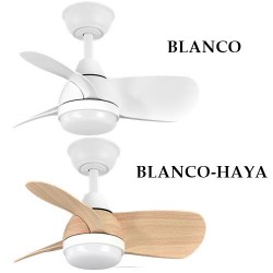VENTILADOR SILENCIOSO DE TECHO CON ASPAS VISTAS PIRDO BLANCO O BLANCO HAYA