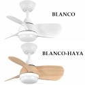 VENTILADOR SILENCIOSO DE TECHO CON ASPAS VISTAS PIRDO BLANCO O BLANCO HAYA