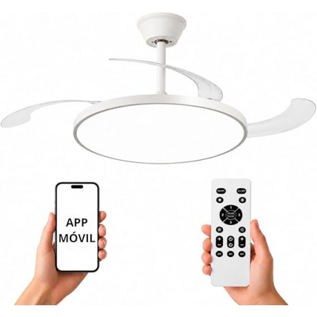 VENTILADOR DE TECHO CONTROL APP EXTRAPLANO SILENCIOSO MUMBAI