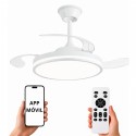 VENTILADOR DE TECHO CONTROL APP SILENCIOSO BLANCO BASICO MORAIRA