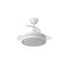 VENTILADOR DE TECHO MINI SILENCIOSO CON LUZ Y ASPAS RETRÁCTILES ESPARTA