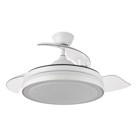 VENTILADOR DE TECHO SILENCIOSO CON LUZ Y ASPAS RETRÁCTILES ESPARTA 40CM