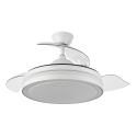 VENTILADOR DE TECHO SILENCIOSO CON LUZ Y ASPAS RETRÁCTILES ESPARTA 40CM