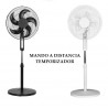 VENTILADOR DE PIE CON MANDO Y TEMPORIZADOR LIBERTY