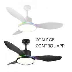 VENTILADOR DE TECHO CON ASPAS TRADICIONALES SILENCIOSO CON MANDO MANDALA