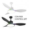 VENTILADOR DE TECHO CON ASPAS TRADICIONALES SILENCIOSO CON MANDO MANDALA