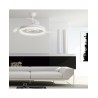 VENTILADOR DE TECHO CON ASPAS RETRÁCTILES Y LUZ POTENTE BRIBON