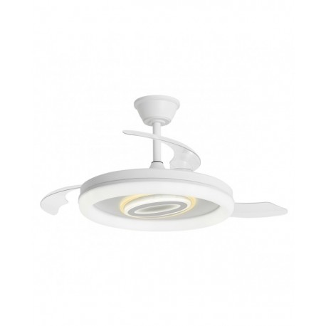 VENTILADOR DE TECHO CON ASPAS RETRÁCTILES Y LUZ POTENTE BRIBON