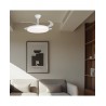 VENTILADOR DE TECHO DE ASPAS RETRÁCTILES CON LUZ BLANCO BASICO CRETA
