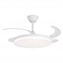VENTILADOR DE TECHO DE ASPAS RETRÁCTILES CON LUZ BLANCO BASICO CRETA