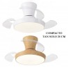 VENTILADOR DE TECHO COMPACTO PARA HABITACIONES PEQUEÑAS CABRIO