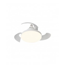 VENTILADOR BOMBILLA ASPAS RETRACTILES SILENCIOSA BLANCO NINO