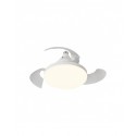 VENTILADOR BOMBILLA ASPAS RETRACTILES SILENCIOSA BLANCO NINO