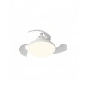VENTILADOR BOMBILLA ASPAS RETRACTILES SILENCIOSA BLANCO NINO