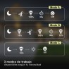 LÁMPARA SOLAR EXTERIOR PARA LA PARED LED CON SENSOR DE MOVIMIENTO Y DE NOCHE Y DIA LACONI