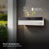 LÁMPARA SOLAR EXTERIOR PARA LA PARED LED CON SENSOR DE MOVIMIENTO Y DE NOCHE Y DIA LACONI