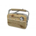 RADIO SOLAR VINTAGE ROBLE CLARO DIAL ANALOGICO AÑOS 60