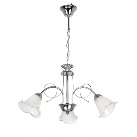 LAMPARA DE TECHO CROMO MARSELLA 3 luces cromada