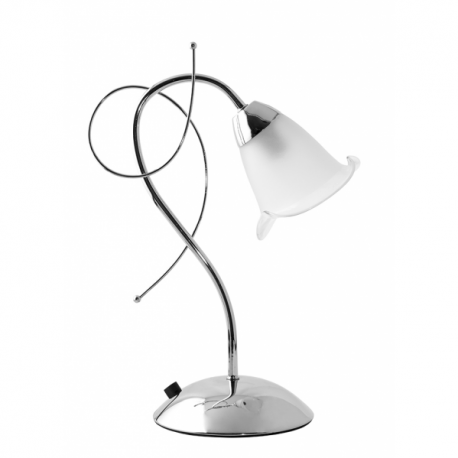 LÁMPARA PARA MESITA DE NOCHE 1 LUZ MARSELLA CROMO