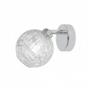 LÁMPARA DE PARED APLIQUE ROLO 1 LUZ CROMO