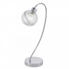 LÁMPARA PARA MESITA CROMO TULIPA DE CRISTAL ROLO