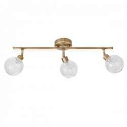 LÁMAPARA DE TECHO ALARGADA PLANA ROLO CUERO