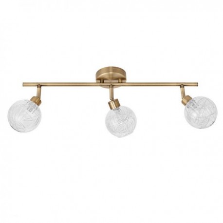 LÁMAPARA DE TECHO ALARGADA PLANA ROLO CUERO