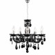 LAMPARA DE TECHO MARIA TERESA ARCO NEGRO 5 LUCES