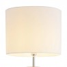 Lámpara de pie para salón NORDIC TRIPLE pantalla blanca