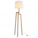 LÁMPARA DE PIE PARA SALÓN NORDIC NATURAL pantalla blanca