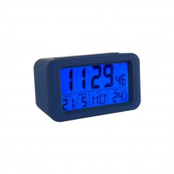 RELOJ DESPERTADOR DIGITAL AZUL